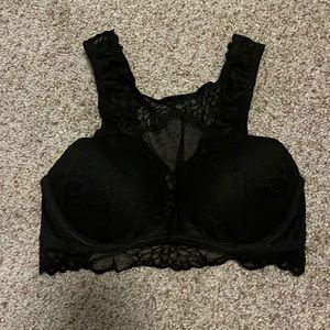 Black lace bralette